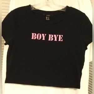 Forever 21. Black tee. Size L